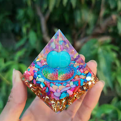 Orgonite Pyramid Resin Energy Generators PW-WG03459-01-1