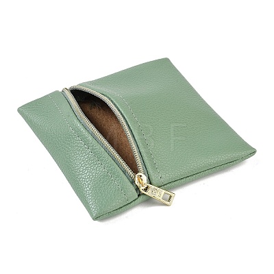 Imitation Leather Jewelry Storage Zipper Bags ABAG-G016-01B-06-1