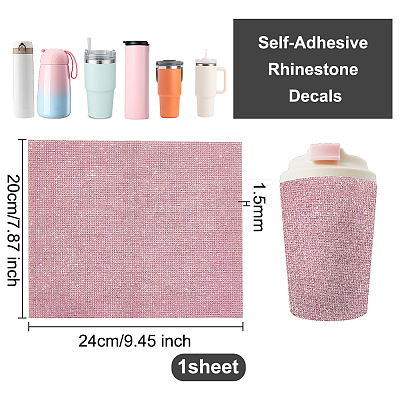Self-Adhesive Rhinestone Stickers DIY-WH0430-210B-1