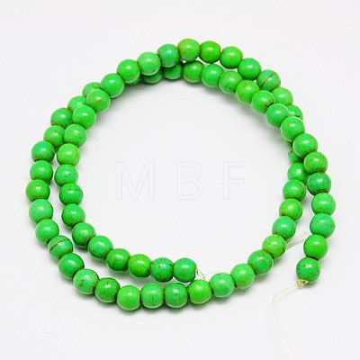 Synthetic Turquoise Beads Strands TURQ-G106-4mm-02B-1