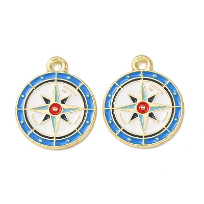 Ocean Alloy Enamel Pendants ENAM-B041-01N-1