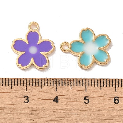 Alloy Enamel Pendants ENAM-R147-10G-1