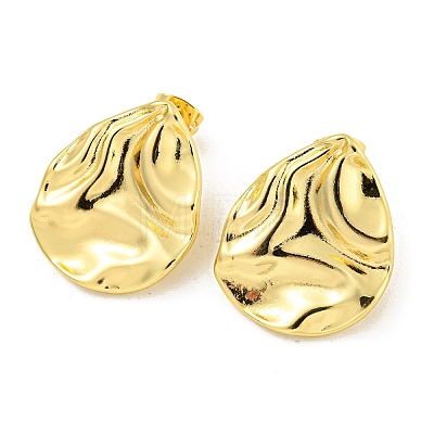 Rack Plating Brass Stud Earrings EJEW-M247-31B-G-1