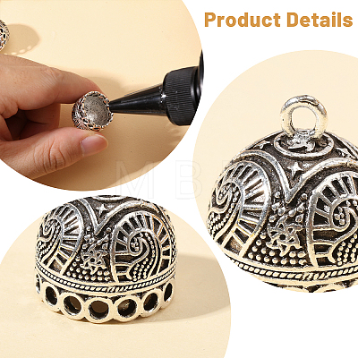 16Pcs Tibetan Style Zinc Alloy Pendant Bails FIND-CA0011-75B-1
