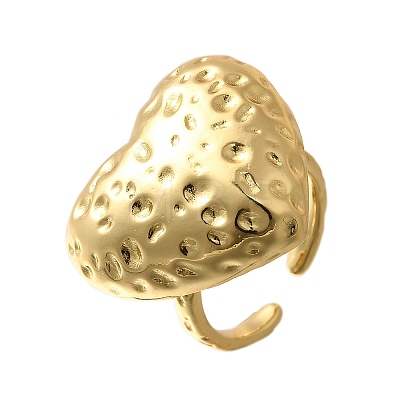 Brass Cuff Rings for Women RJEW-Q008-07B-G-1