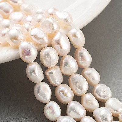 Natural Cultured Freshwater Pearl Beads Strands PEAR-P062-29F-1