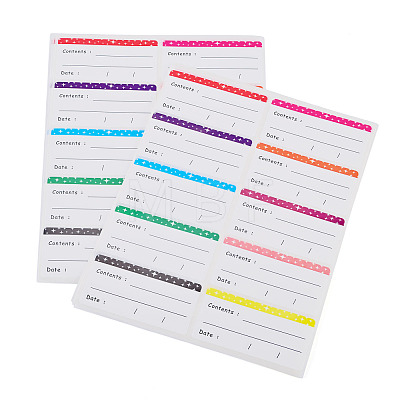 10 Sheets Paper Self Adhesive Stickers DIY-TADJ0001-18-1