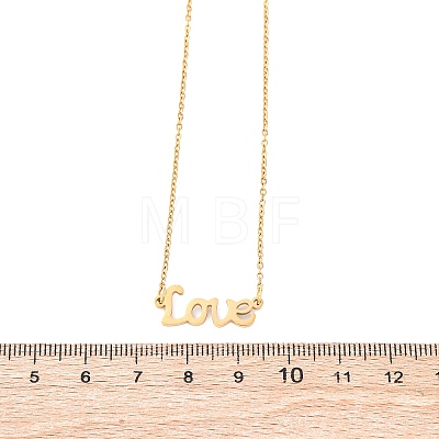 201 Stainless Steel Pendant Necklace for Women NJEW-F335-02G-07-1
