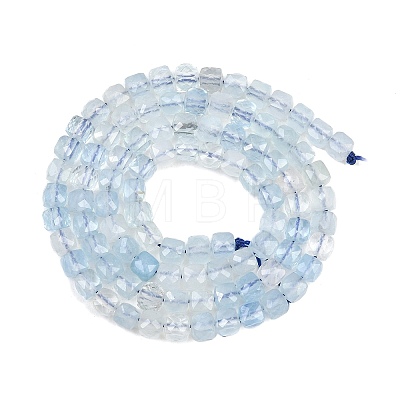Natural Aquamarine Beads Strands G-RM250101-L9-1