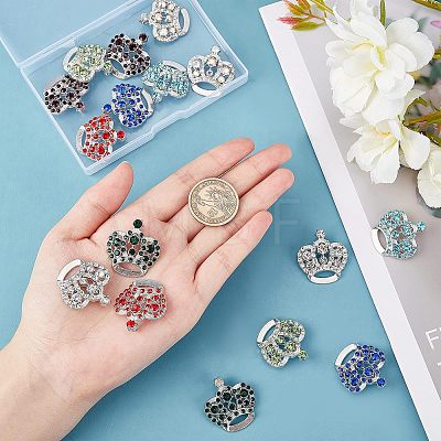  Rhinestone Pendants RB-NB0001-16P-1