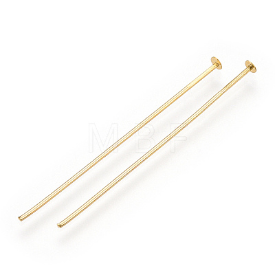 Brass Flat Head Pins KK-G331-11-0.7x40-1