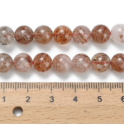 Natural Copper Rutilated Quartz Beads Strands G-L642-B07-8mm-1