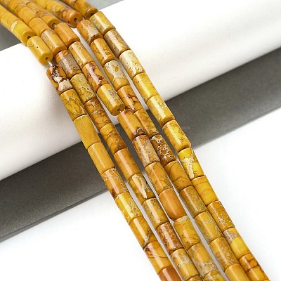 Natural Imperial Jasper Beads Strands G-Q169-A02-01D-1