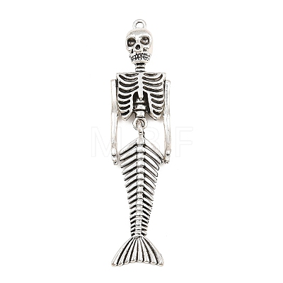 Halloween Tibetan Style Alloy Big Pendants AL-CBA1187-15AS-1