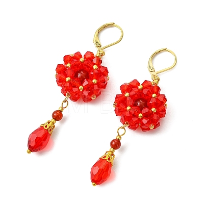 304 Stainless Steel Leverback Dangle Earrings EJEW-MZ00734-01-1