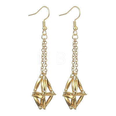 Natural Gemstone Dangle Earrings EJEW-JE05554-01-1