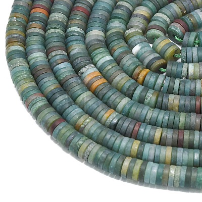 Natural Indian Agate Beads Strands G-P575-B31-6x1mm-1