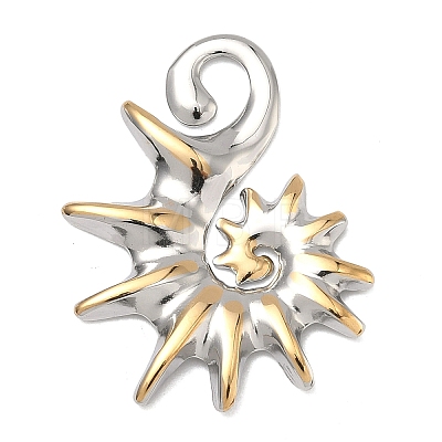 Two Tone 304 Stainless Steel Pendants LS-STAS-K322-18E-GP-1