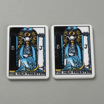 Printed  Acrylic Pendants SACR-WH0008-013H-1