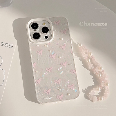 3D Flower Bowknot TPU Plastic Mobile Phone Cover PW-WGEE7EB-06-1