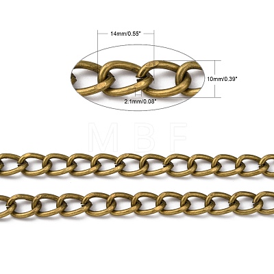 Iron Cuban Link Chains CH-R013-14x10mm-AB-1