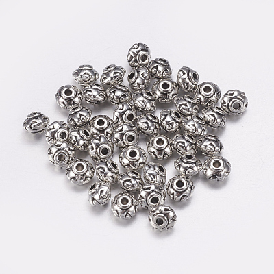 Tibetan Style Spacer Beads TIBEB-A24612-AS-LF-1
