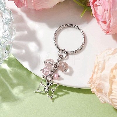 Alloy Glass with Iron Keychain KEYC-JKC00772-1