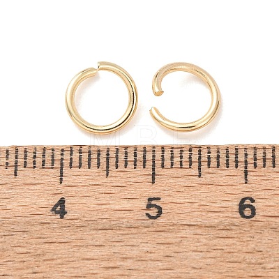 Brass Open Jump Rings KK-G604-08G-04-1