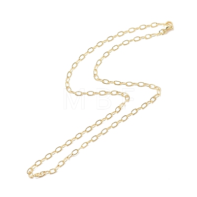 Brass Cable Chains Necklace for Women NJEW-P265-32G-1