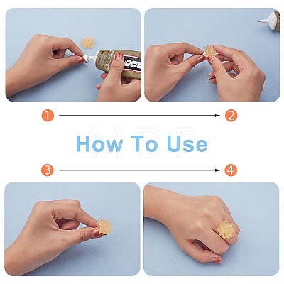 DIY Flower Earring & Finger Ring Making Kit DIY-SZ0008-46-1
