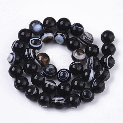 Tibetan Style 1-Eye dZi Beads G-N326-13B-01-1