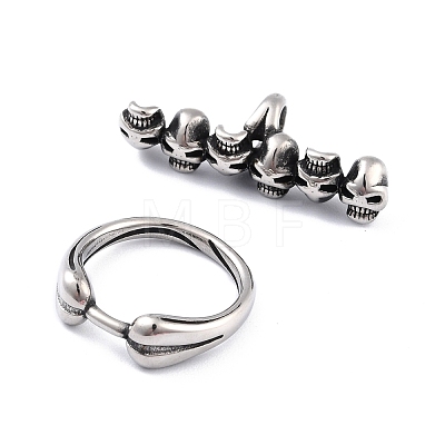 304 Stainless Steel Toggle Clasps STAS-I190-20AS-1