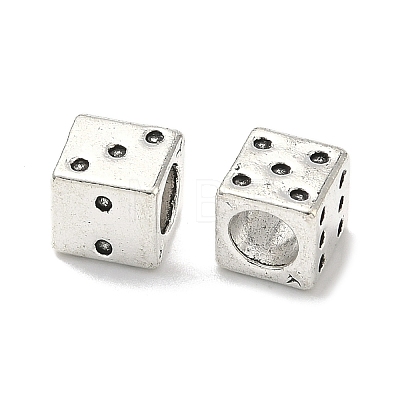 Tibetan Style Alloy European Beads X-TIBE-Q050-132AS-LF-1
