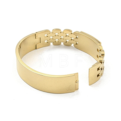 304 Stainless Steel Pave Crystal Rhinestone Hollow Out Hinged Bangles for Women BJEW-D044-06C-01G-1