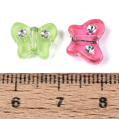 Plastic Butterfly Beads KY-Q002-06-1