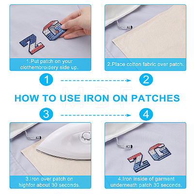 Computerized Embroidery Cloth Iron on/Sew on Patches DIY-WH0183-96-1