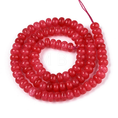 Dyed Natural White Jade Beads Strands X-G-T139-59A-05-1