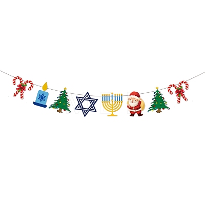 Paper Christmas Pull Flag PW-WG4749F-02-1