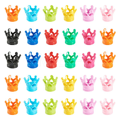 80Pcs Spray Painted Acrylic Beads OACR-TA0001-76-1