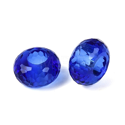 Transparent Glass European Beads GPDL-Q024-14mm-A03-1