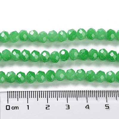 Baking Painted Imitation Jade Glass Bead Strands X-DGLA-A034-J6MM-A10-1