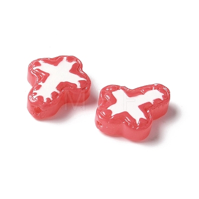Baking Paint Glass Enamel Beads BLOW-D300-06C-1