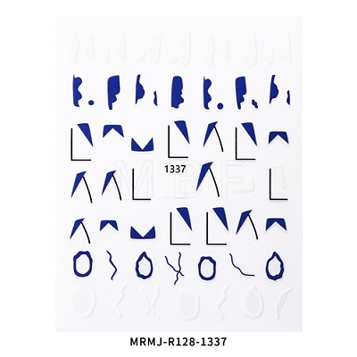 Nail Art Stickers Decals MRMJ-R128-1337-1