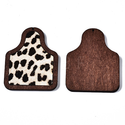 Eco-Friendly Cowhide Leather Big Pendants FIND-N049A-09A-07-1