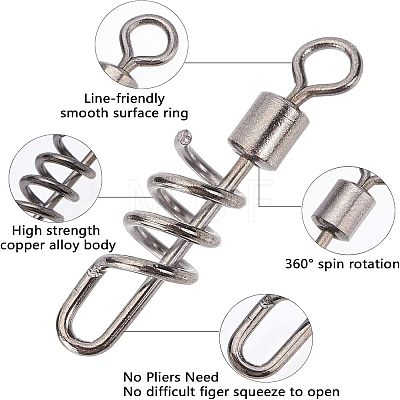 Stainless Steel Fishing Ball Bearing Swivel STAS-FH0001-08P-1