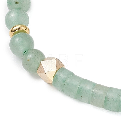 Natural Green Aventurine Braided Bead Bracelets BJEW-JB11241-03-1