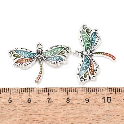 Alloy Enamel Pendants PALLOY-F319-02B-AS-1