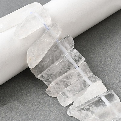 Natural Quartz Crystal Beads Strands G-S386-D01-1