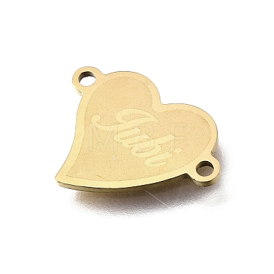 201 Stainless Steel Connector Charms STAS-B143-03E-G-1