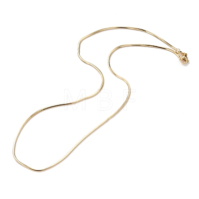 Brass Snake Chain Necklaces X-NJEW-I247-03G-1